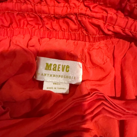 Anthropology Mauve Red Ruffled Skirt - Picture 3 of 3